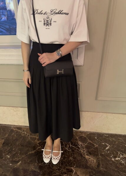 PİLELİ SİYAH ETEK