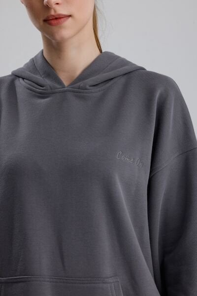 KAPÜŞONLU FÜME EŞOFMAN TAKIMI