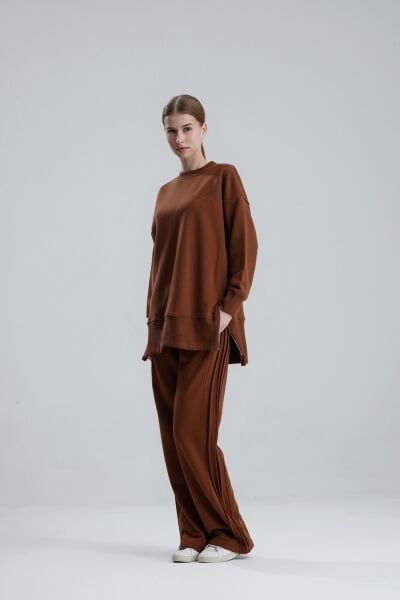 SOFT LINE EŞOFMAN TAKIMI KAHVE