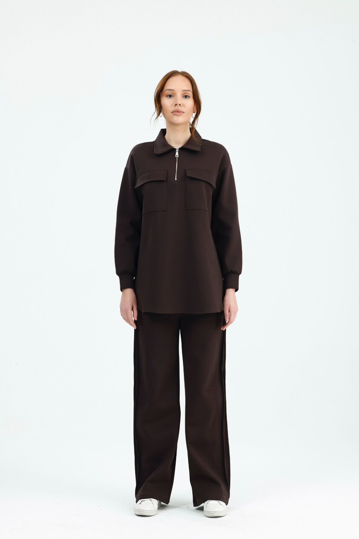 ÇELİK ACI KAHVE EŞOFMAN TAKIMI