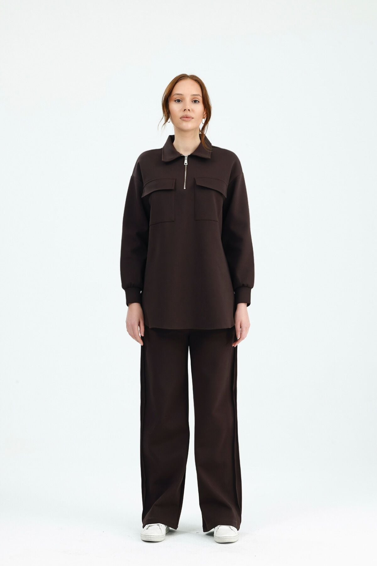 ÇELİK ACI KAHVE EŞOFMAN TAKIMI