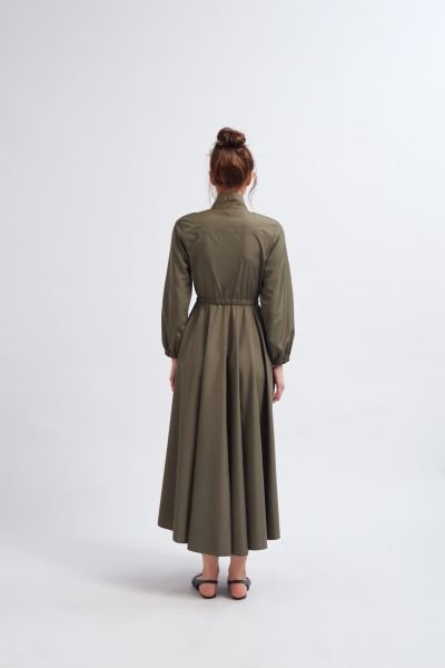 FERMUARLI HAKİ ELBİSE