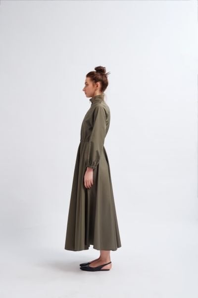 FERMUARLI HAKİ ELBİSE