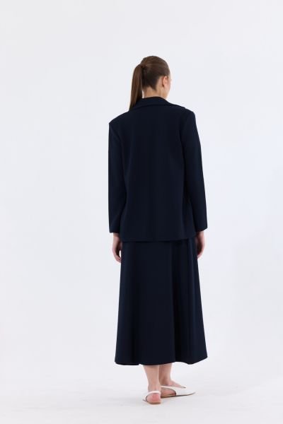 LACİVERT CEKET ETEK TAKIM