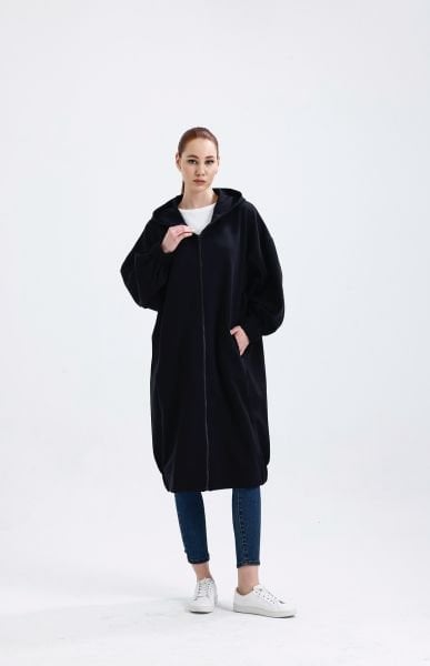 SİYAH UZUN DÖKÜMLÜ KAP