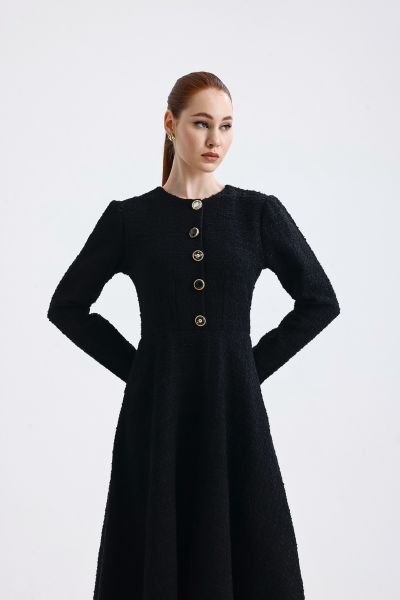 SİYAH TÜVİT ELBİSE