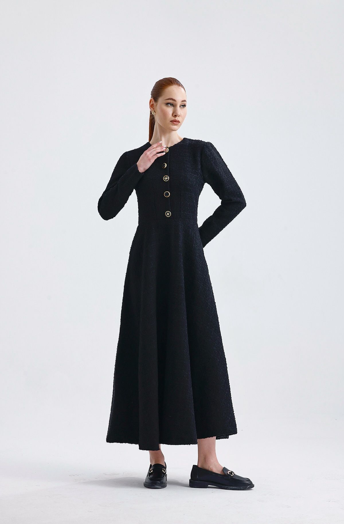 SİYAH TÜVİT ELBİSE