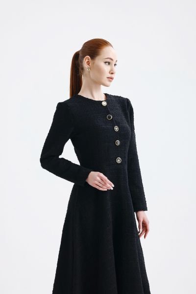 SİYAH TÜVİT ELBİSE