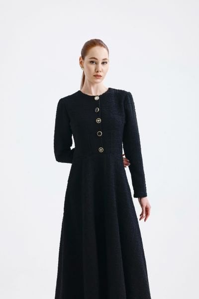 SİYAH TÜVİT ELBİSE